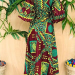 Dashiki Ankara African Dresses for Women 2022 Summer Print Maxi Dress  Clothes Beach Bohemia Clothing for Party Robes